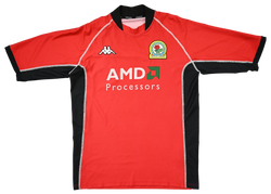 Maillot Blackburn Rovers 2002-03 Kappa AMD vintage taille L