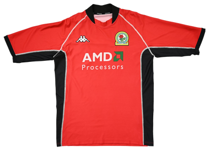Maillot Blackburn Rovers 2002-03 Kappa AMD vintage taille L