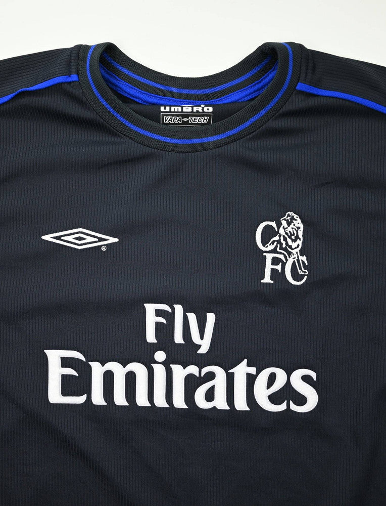Maillot Chelsea 2002-03 Umbro Fly Emirates vintage L Boys