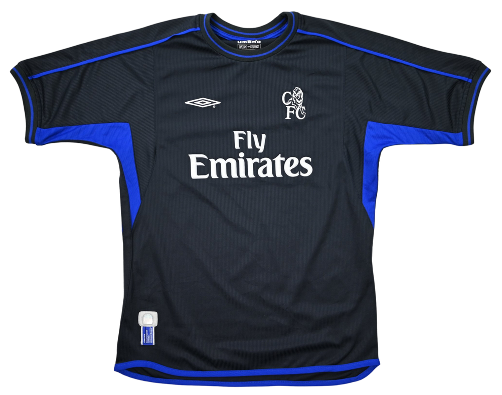 Maillot Chelsea 2002-03 Umbro Fly Emirates vintage L Boys