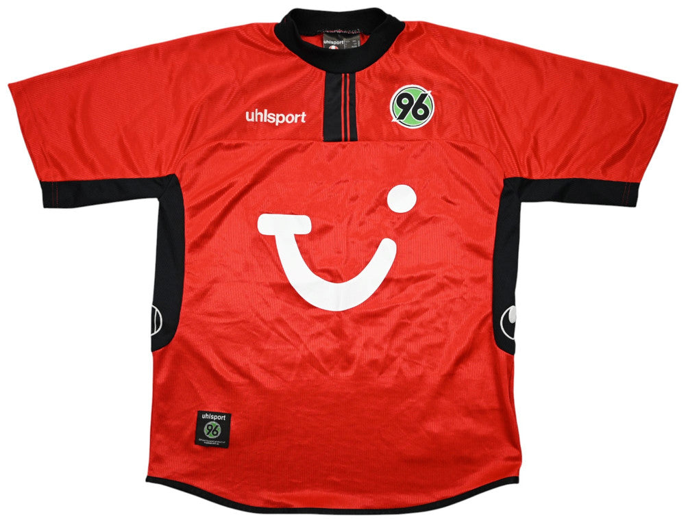 Maillot Hannover 96 Domicile Uhlsport 2002-03 Idrissou Vintage