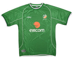 Maillot Irlande 2002-03 Umbro Domicile Eircom vintage XL