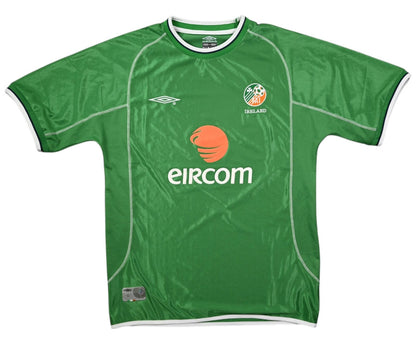 Maillot Irlande 2002-03 Umbro Domicile Eircom vintage XL