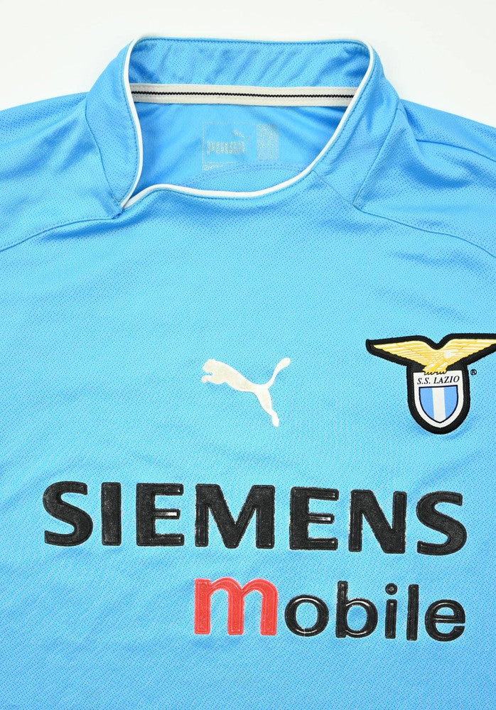 Maillot Lazio 2002-03 Puma Domicile Vintage Siemens Mobile