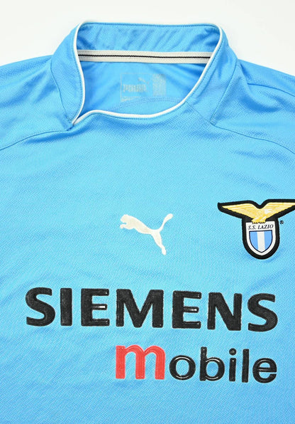 Maillot Lazio 2002-03 Puma Domicile Vintage Siemens Mobile