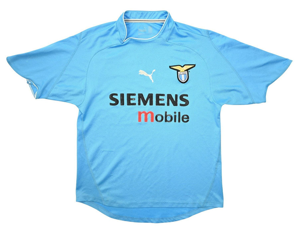 Maillot Lazio 2002-03 Puma Domicile Vintage Siemens Mobile