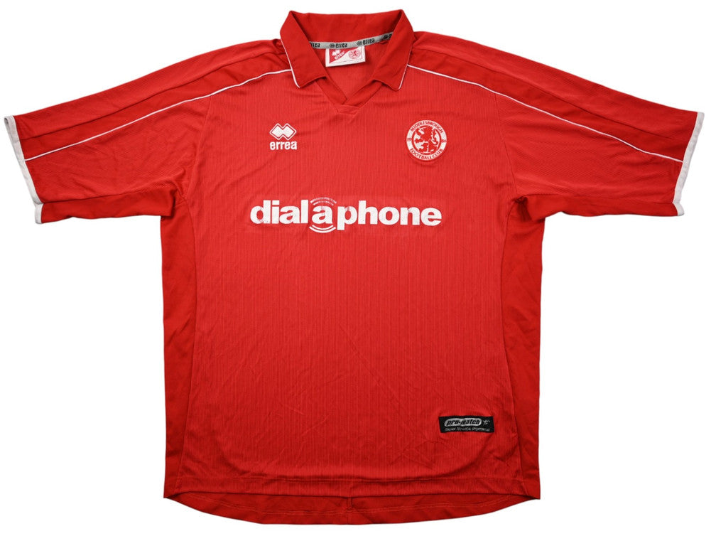 Maillot Middlesbrough Domicile 2002-03 Errea Dialphone Vintage