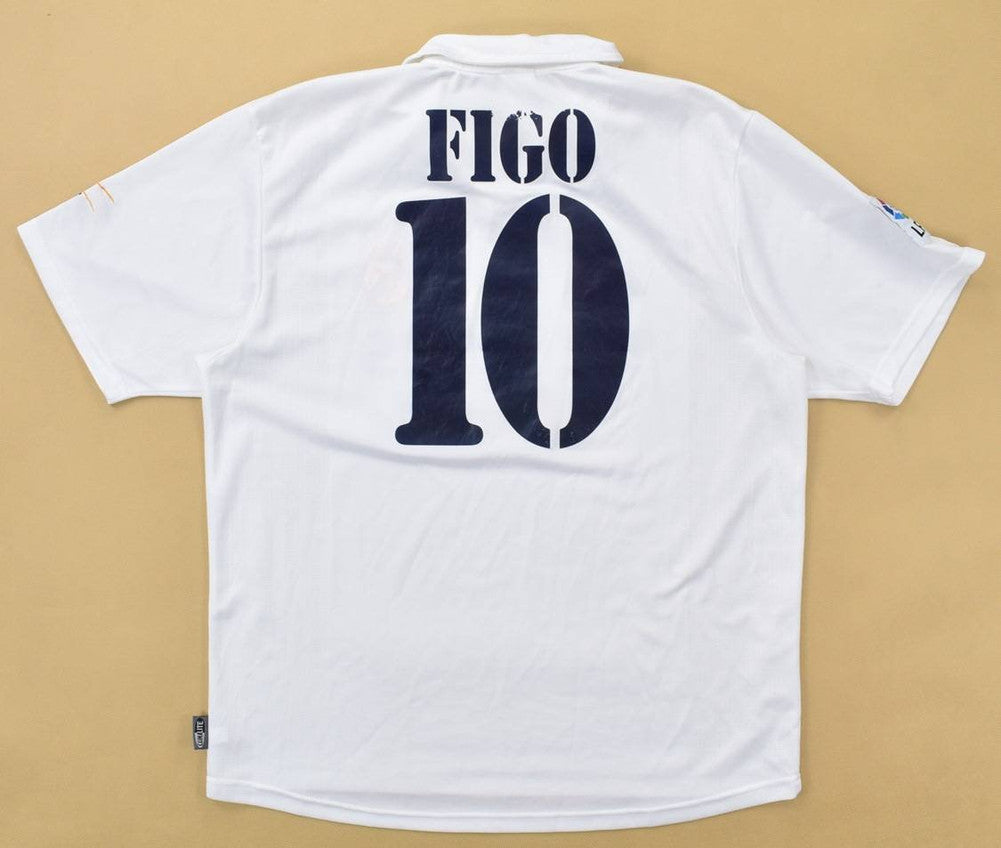 Maillot Real Madrid 2002-03 Figo Adidas Domicile Vintage