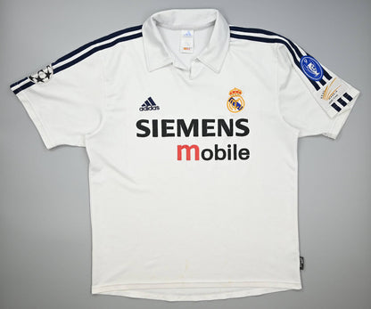 Maillot Real Madrid 2002-03 Adidas Siemens Mobile vintage L
