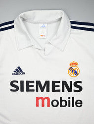 Maillot Real Madrid 2002-03 Adidas Siemens Mobile vintage L