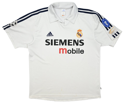 Maillot Real Madrid 2002-03 Adidas Siemens Mobile vintage L