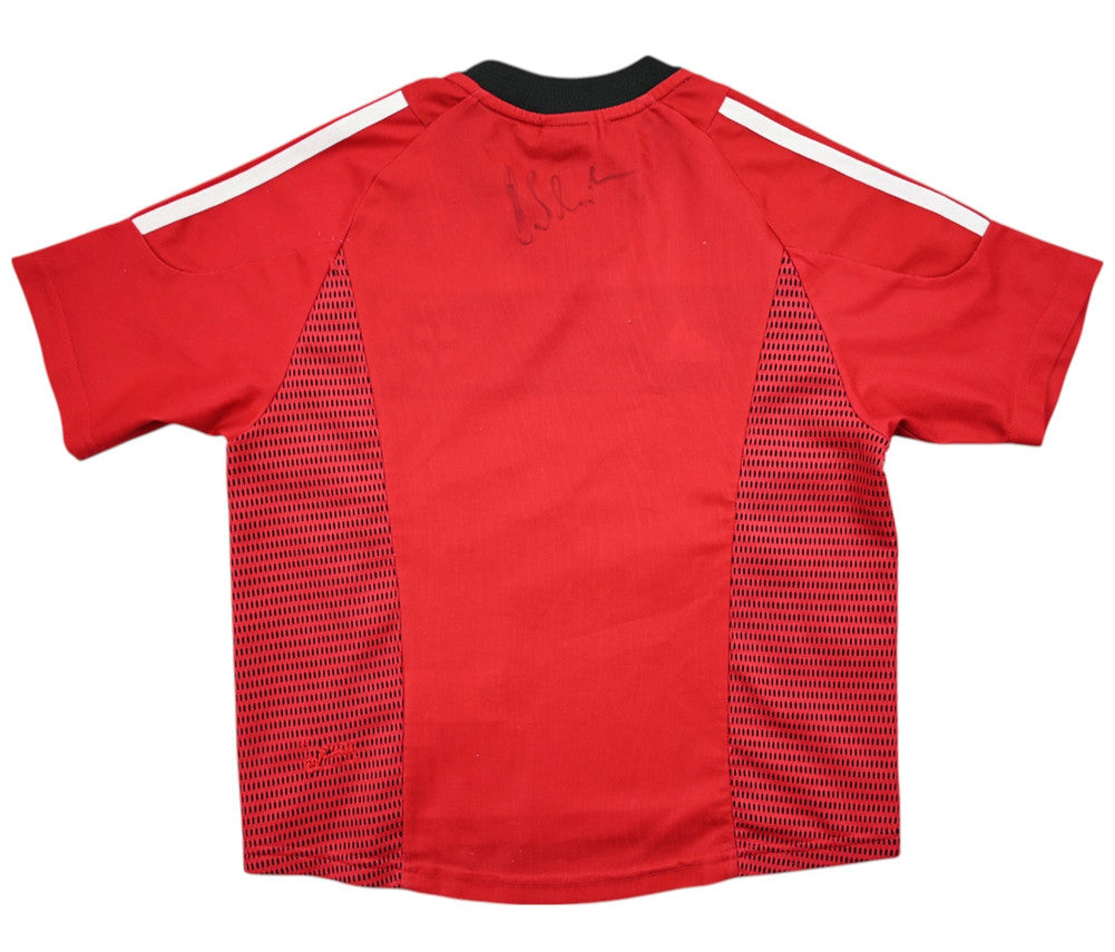 Maillot Bayer Leverkusen Domicile 2002-04 Adidas Vintage RWE