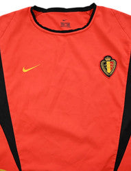 Maillot Belgique Domicile Nike 2002-2004 Vintage Collector