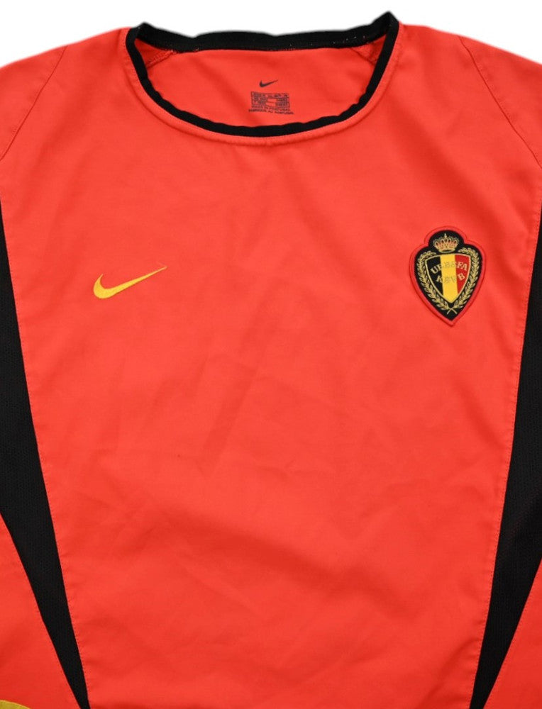 Maillot Belgique Domicile Nike 2002-2004 Vintage Collector