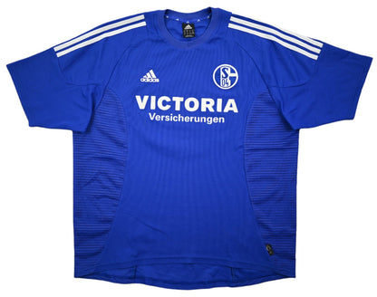 Maillot Schalke 04 Domicile Adidas 2002-2004 Vintage MARTIN