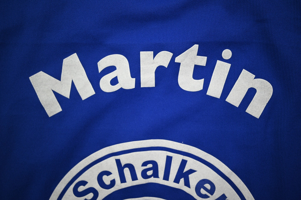 Maillot Schalke 04 Domicile Adidas 2002-2004 Vintage MARTIN