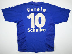 Maillot Schalke 04 2002-04 Adidas Varela vintage collector