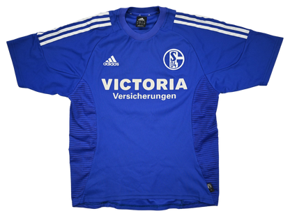 Maillot Schalke 04 2002-04 Adidas Varela vintage collector