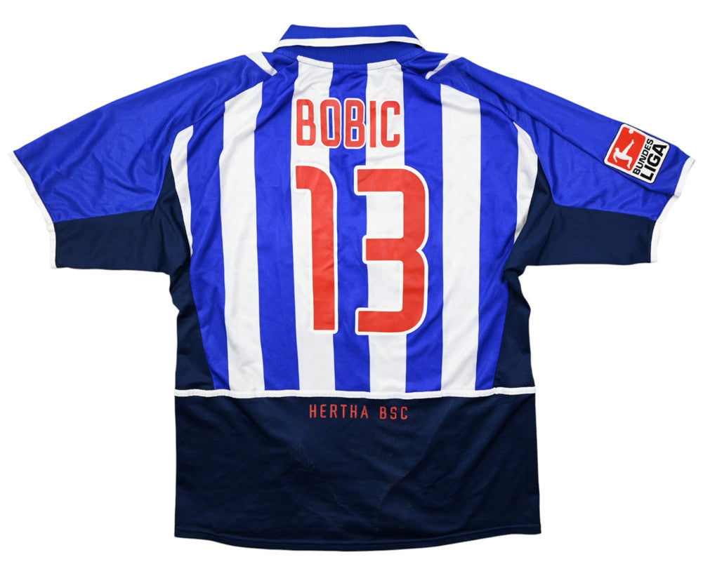 Maillot Hertha Berlin Domicile Nike 2002-04 Bobic Vintage