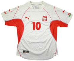 Maillot Pologne Extérieur Puma 2002-04 Kałużny vintage 8/10