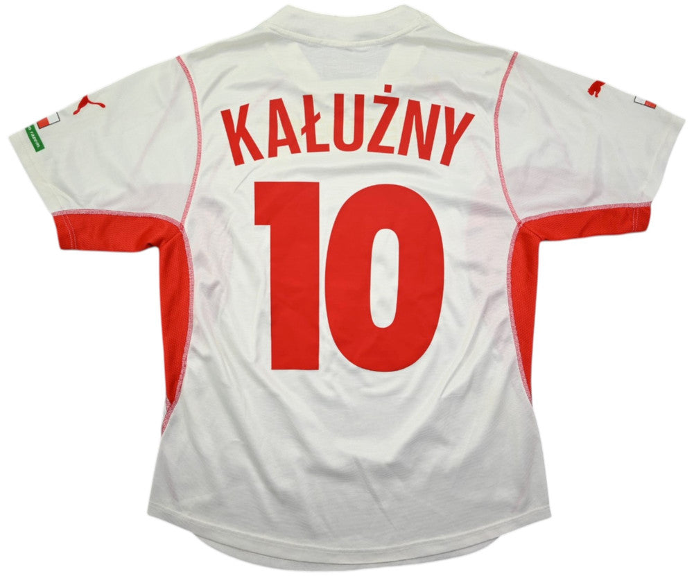 Maillot Pologne Extérieur Puma 2002-04 Kałużny vintage 8/10