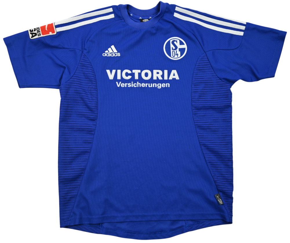 Maillot Schalke 04 2002-04 Adidas Böhme vintage collector