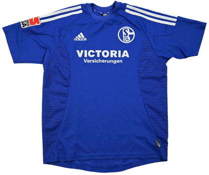 Maillot Schalke 04 2002-04 Adidas Böhme vintage collector