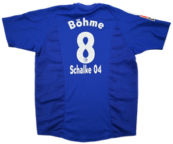 Maillot Schalke 04 2002-04 Adidas Böhme vintage collector