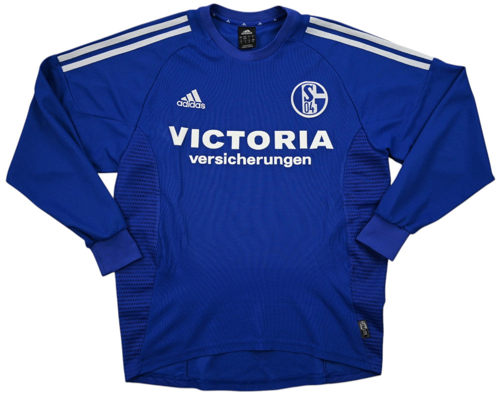 Maillot Schalke 04 Domicile Adidas 2002-2004 vintage collector