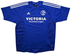 Maillot Schalke 04 Domicile 2002-04 Adidas Mpenza vintage