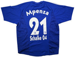 Maillot Schalke 04 Domicile 2002-04 Adidas Mpenza vintage