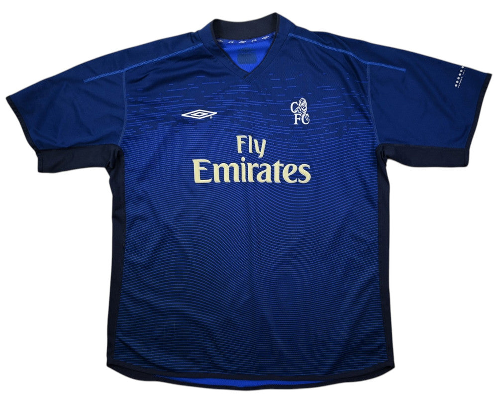 Maillot Chelsea 2003-04 Umbro Domicile Fly Emirates Vintage