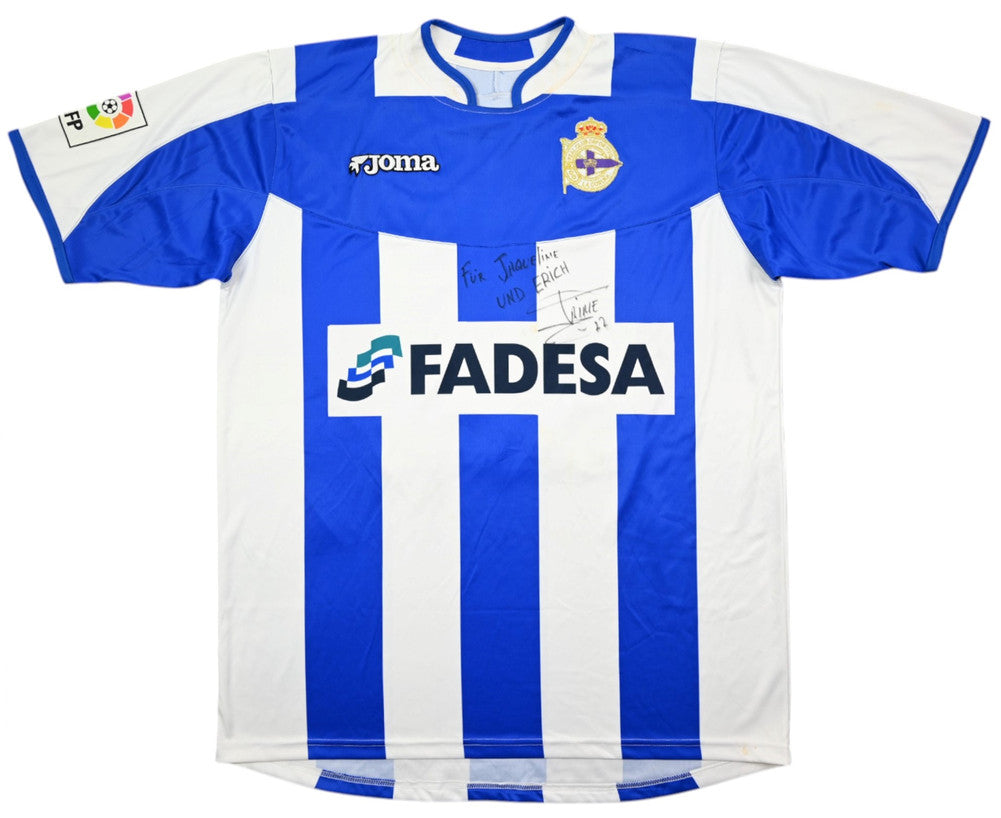 Maillot Deportivo La Coruña 2003-04 Joma Domicile FADESA vintage