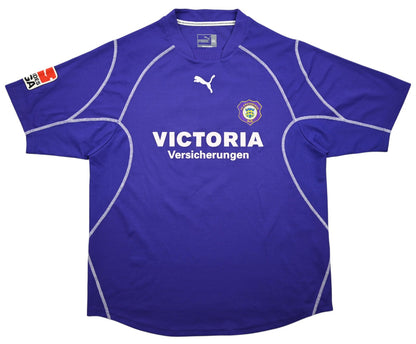 Maillot Erzgebirge Aue 2003-04 Puma Domicile Signé Ronny Jank