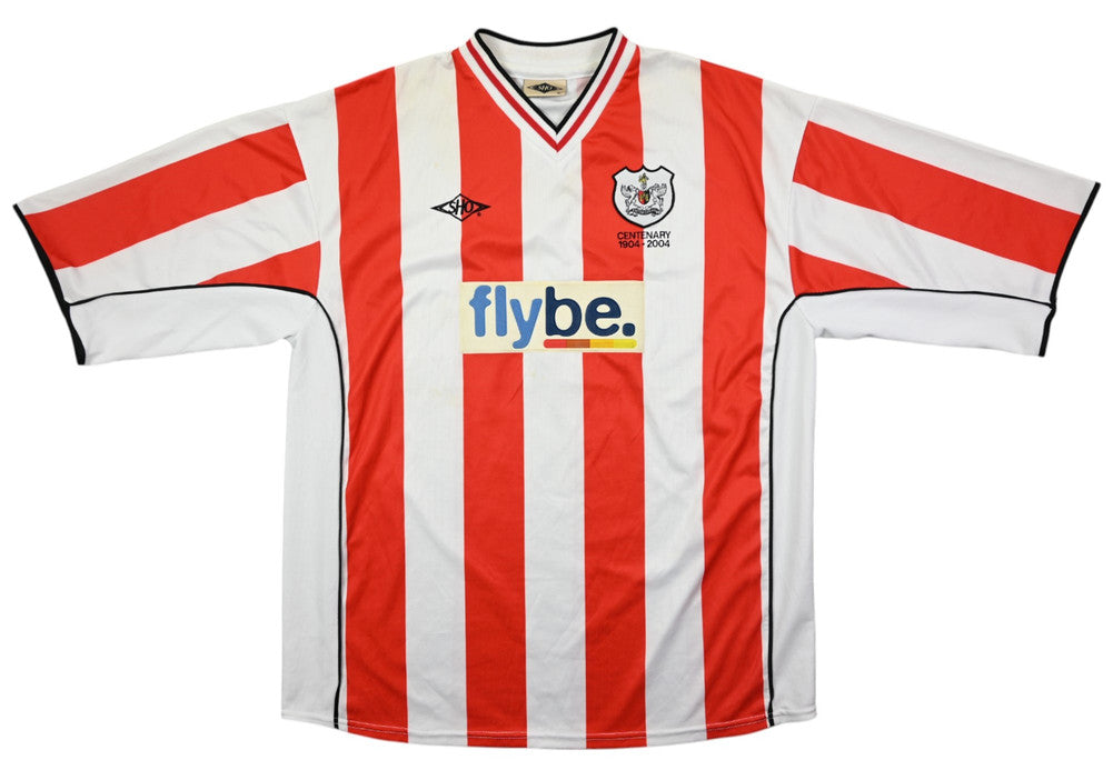Maillot Exeter City Domicile Umbro 2003-04 Vintage | Flybe