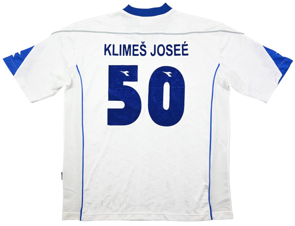 Maillot Slovan Liberec 2003-04 Diadora Domicile Klimes Vintage