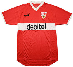Maillot VfB Stuttgart Domicile 2003-04 Puma vintage Debitel