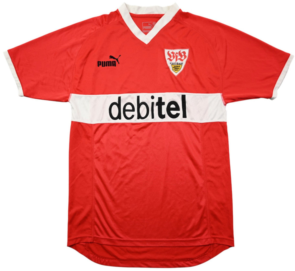 Maillot VfB Stuttgart Domicile 2003-04 Puma vintage Debitel