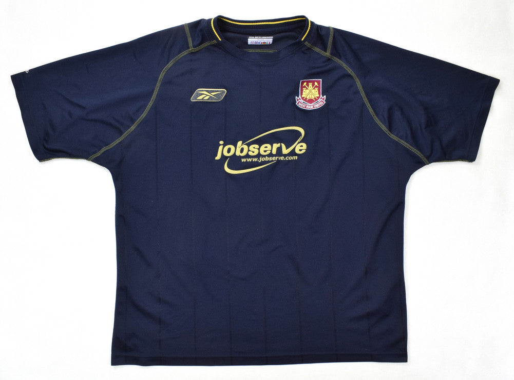 Maillot West Ham 2003-04 Reebok Domicile JobServe Vintage