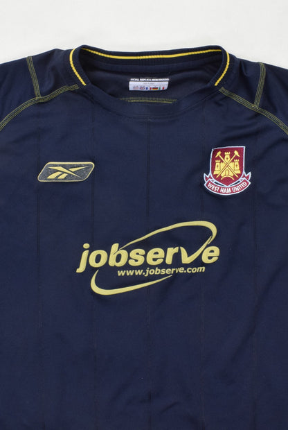 Maillot West Ham 2003-04 Reebok Domicile JobServe Vintage