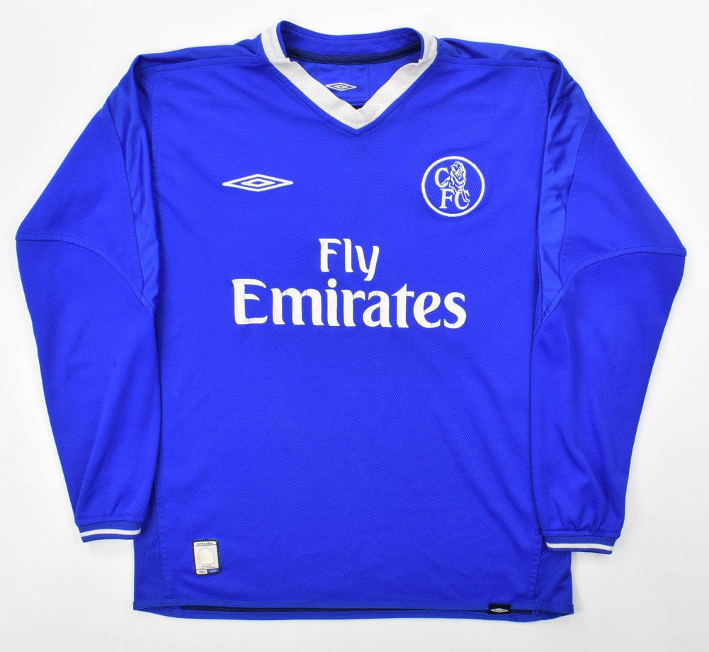 Maillot Chelsea 2003-05 Manches Longues Umbro Vintage