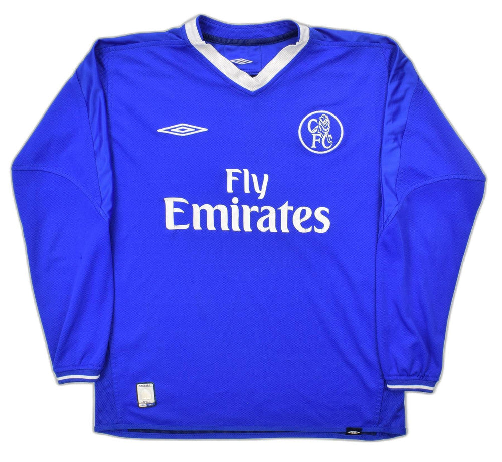 Maillot Chelsea 2003-05 Manches Longues Umbro Vintage