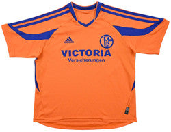 Maillot Schalke 04 Extérieur 2003-05 Adidas Vintage — L Boys