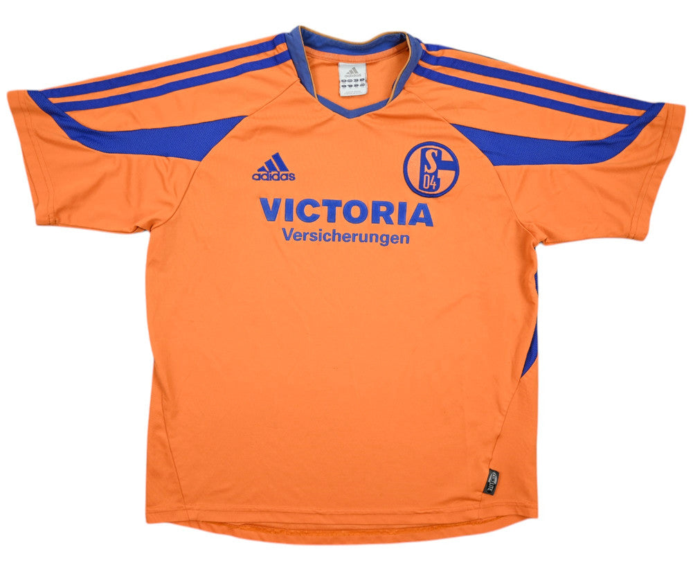 Maillot Extérieur Schalke 04 2003-05 Adidas Vintage XL Boys