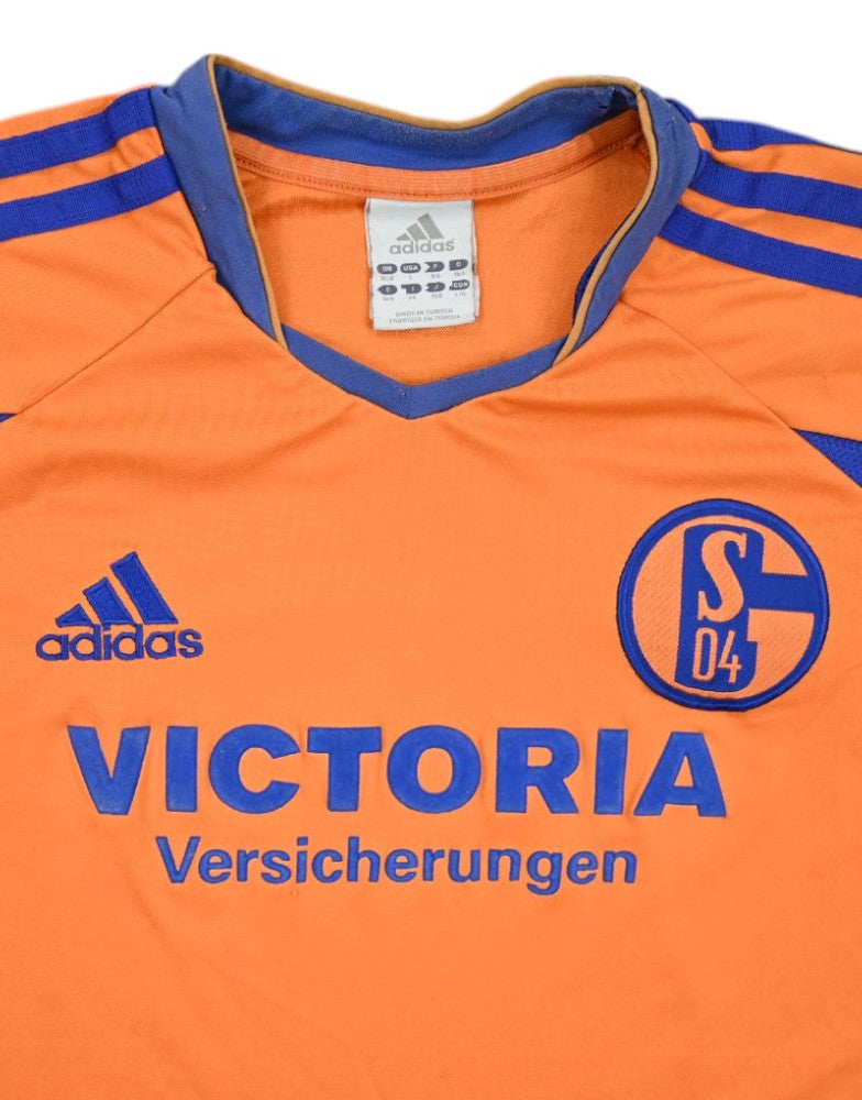 Maillot Extérieur Schalke 04 2003-05 Adidas Vintage XL Boys