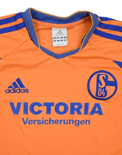 Maillot Extérieur Schalke 04 2003-05 Adidas Vintage XL Boys