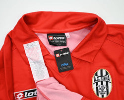Maillot AC Siena 2004-05 Lotto Manches Longues Domicile Vintage