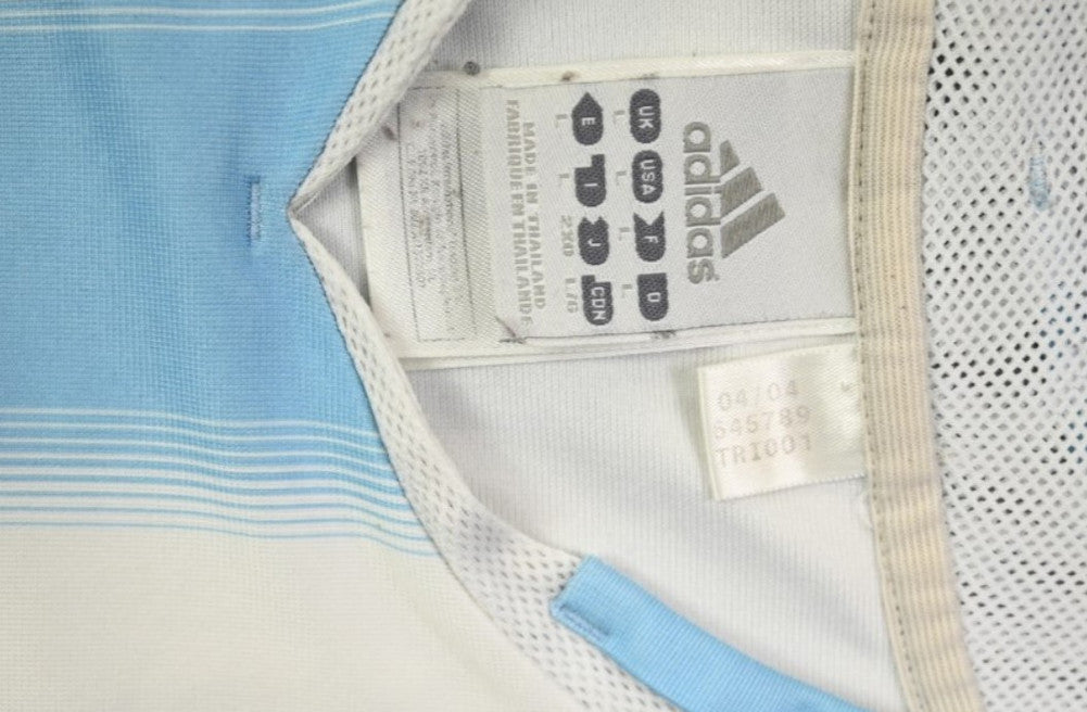 Maillot Argentine 2004-05 Adidas Domicile Crespo vintage L