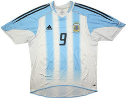Maillot Argentine 2004-05 Adidas Domicile Crespo vintage L
