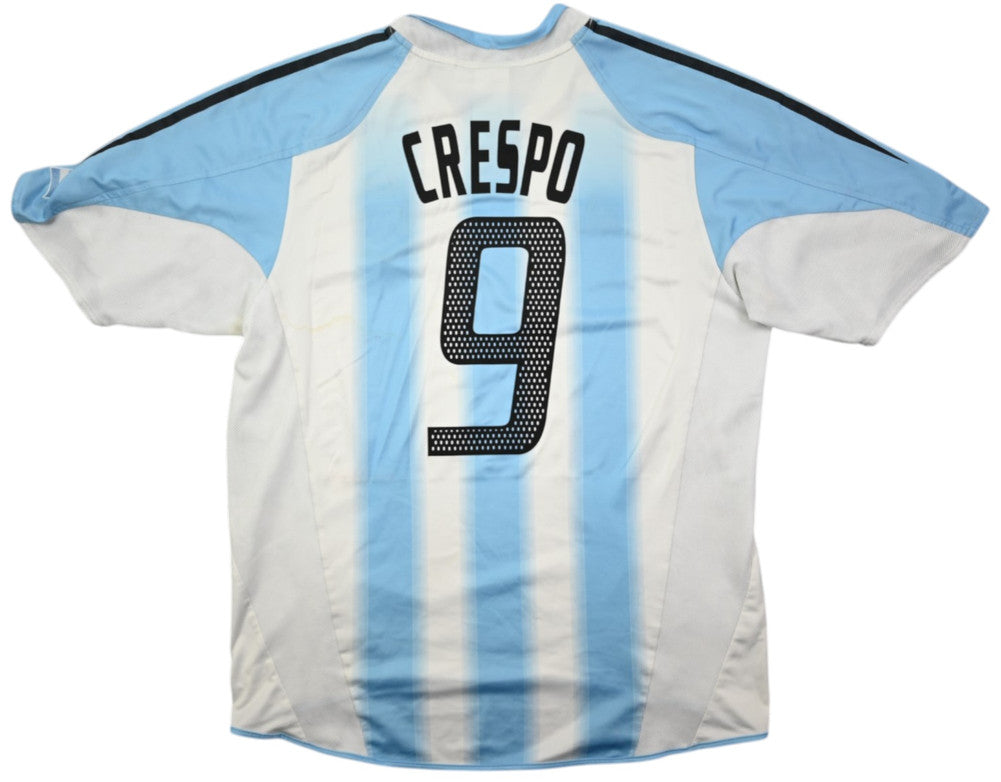 Maillot Argentine 2004-05 Adidas Domicile Crespo vintage L